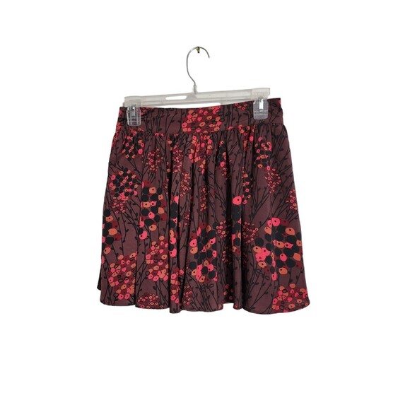 Fossil - Women's 2 (XS) - Multi-Color Floral Print Cotton Full Mini Skirt - Picture 3 of 6